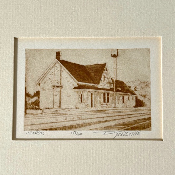 Limited Edition Matted Lithograph Print "Ingersoll" 154/300 By Doug Forsythe - Picture 1 of 3